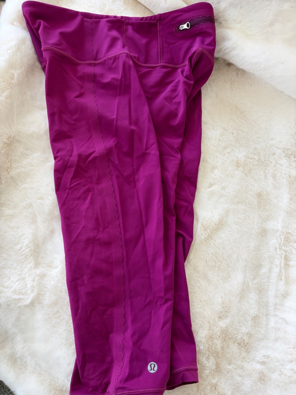 Lululemon Purplish pink Cropped Leggings EUC